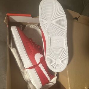 Nike Bold Red and Crisp White Shoes